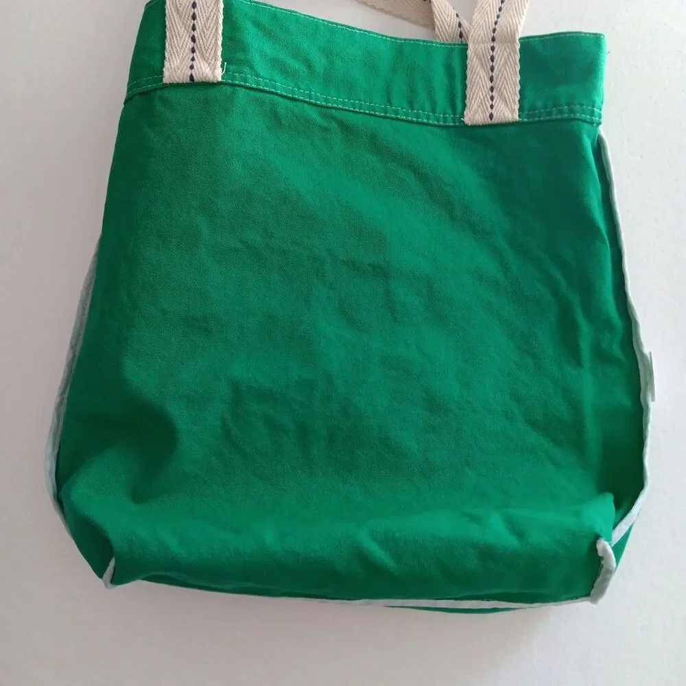 Polar Graphics Green Canvas Tote Vail Colorado Shopping Book Bag